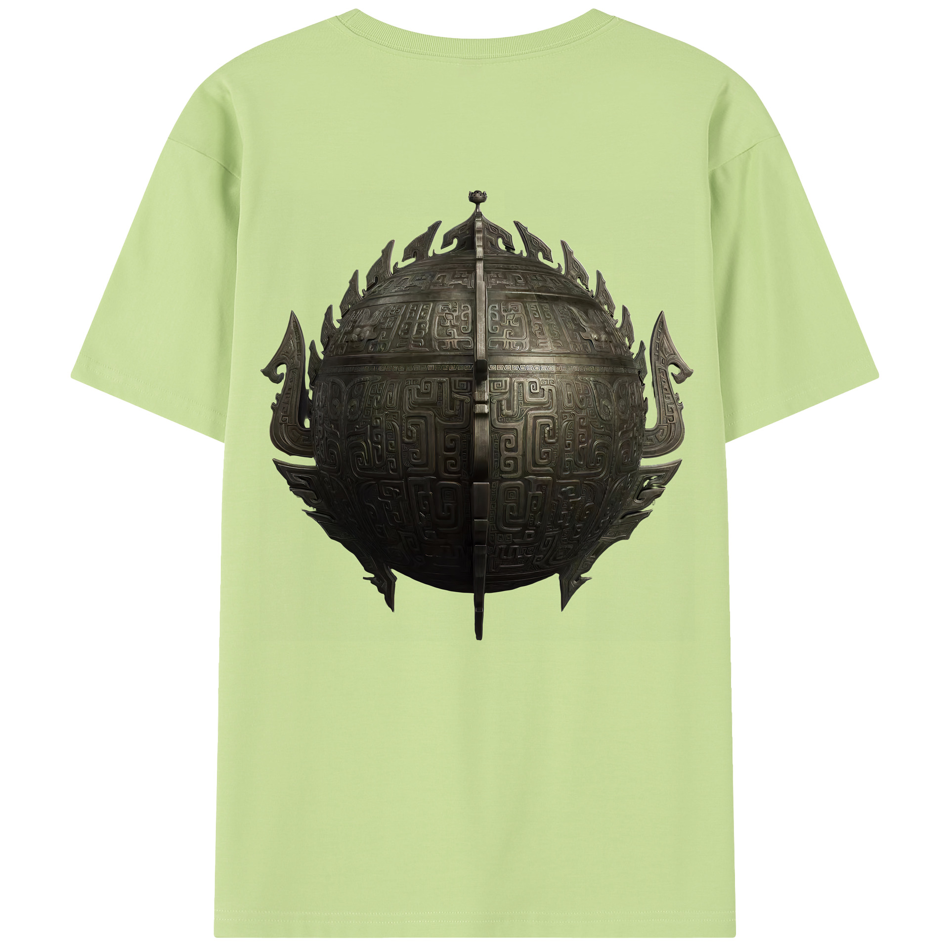 （画像用） Ne Zha 2 ナタ 魔童の大暴れ 綿100％半袖Tシャツ（背面プリント）